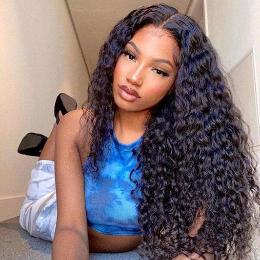 Luxurious Deep Wave 13x4 Lace Front Wig | Premium Human Hair