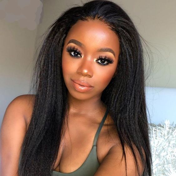 HD Lace 13x4 Kinky Straight Lace Front Wig | Premium Human Hair