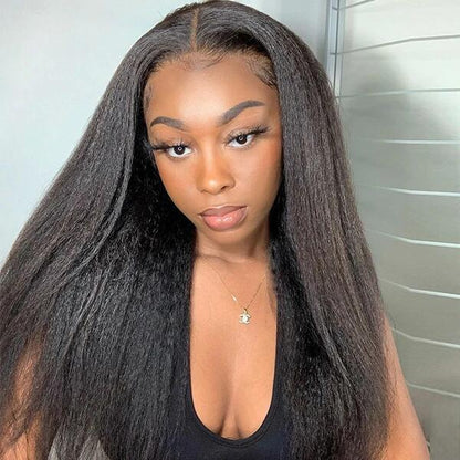 HD Lace 13x6 Kinky Straight Lace Front Wig | Premium Human Hair