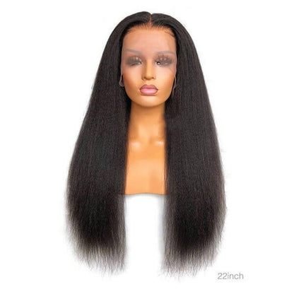 Luxurious Kinky Straight 4x4 Lace Closure Wig | Premium Human Hair