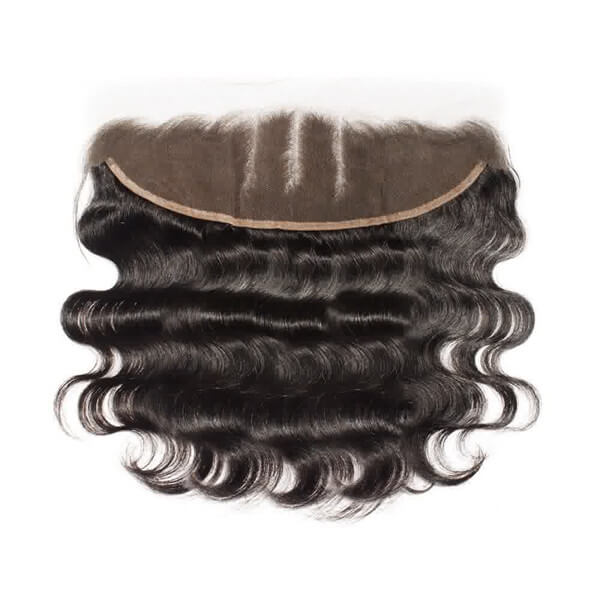 Premium #1B Natural Black Body Wave Bundles with 13×4 Lace Frontal | 100% Human Hair