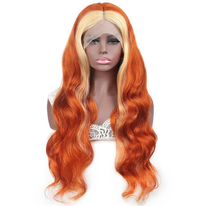 Bold Ginger & Blonde 613 Highlight 13x4 Lace Front Wig | Premium Human Hair