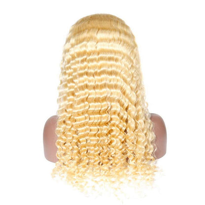 13x4 #613 Blonde Deep Wave Lace Front Wig | Premium Human Hair