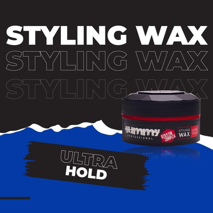 Gummy Hair Styling Gel Wax Ultra Hold, Red, 150 Millilitre, 1 qty