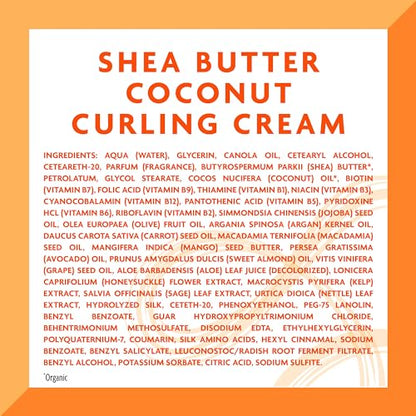 Cantu Shea Butter For Natural Hair Coconut Curling Cream, 340g