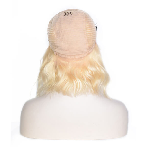 Glamorous 613 Blonde Body Wave Bob 13x4 Lace Front Wig | Premium Human Hair