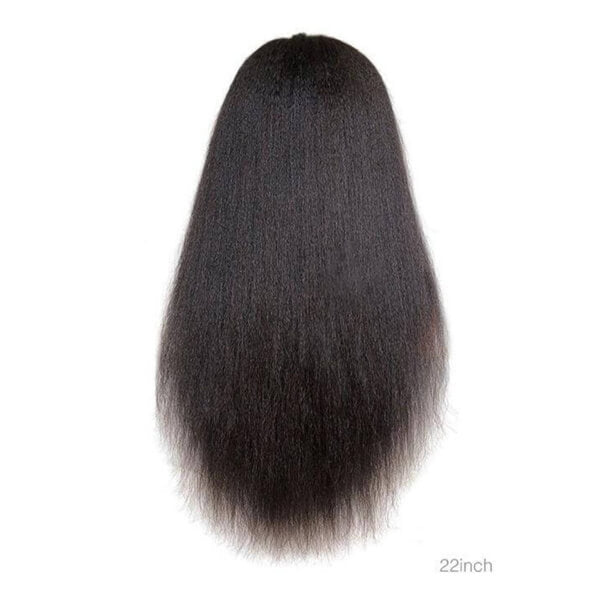 Sleek & Textured Kinky Straight 13x6 Lace Front Wig | Premium Human Hair