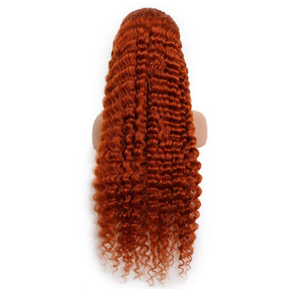 Fiery Ginger 350 Body Wave 13x4 Lace Front Wig | Premium Human Hair