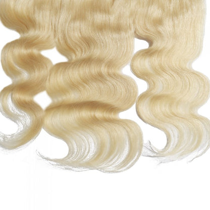 Premium #613 Blonde Body Wave Bundles with 13×4 Frontal | 100% Human Hair