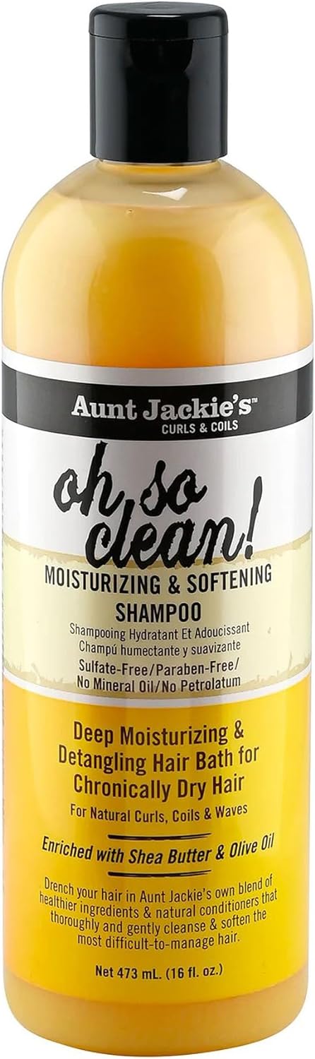 Aunt Jackies Moisturizing and Softening Shampoo, Oh So Clean! 355 ml