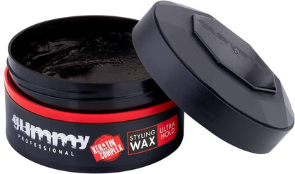 Gummy Hair Styling Gel Wax Ultra Hold, Red, 150 Millilitre, 1 qty