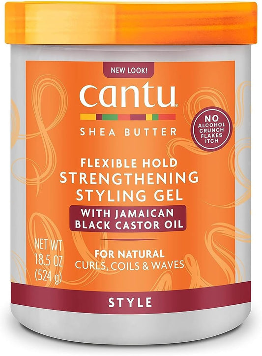 Cantu Strengthening Styling Gel with Jamaican Black Castor Oil 524g