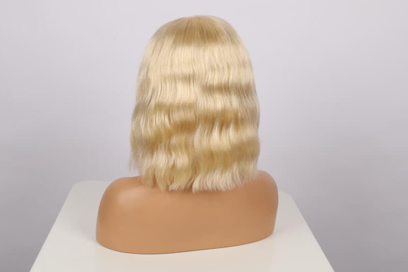 Glamorous 613 Blonde Body Wave Bob 13x4 Lace Front Wig | Premium Human Hair