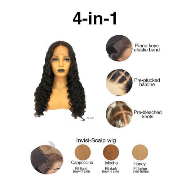 Voluminous Deep Wave 13x6 Lace Front Wig | Premium Human Hair