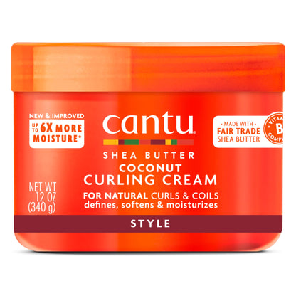 Cantu Shea Butter For Natural Hair Coconut Curling Cream, 340g