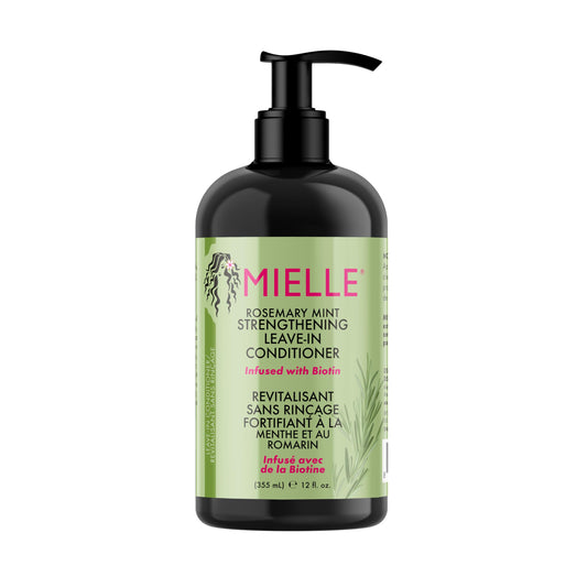 Mielle Rosemary Mint Strengthening Shampoo Infused with Biotin, Cleanses and Helps Strengthen Weak and Brittle Hair, 355 ml (Pack of 1)