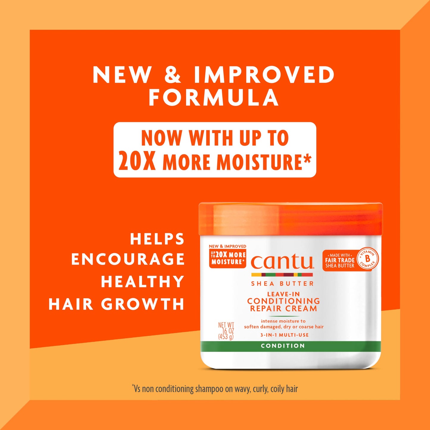 Cantu Leave-In Conditioning Repair Cream 453g