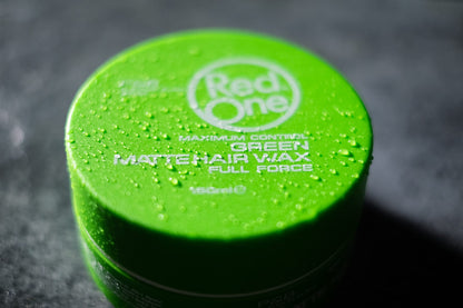 RedOne Hair Styling Matte Wax Green 150 ml | Matte Look | No Shine l Wax | Ultra Hold | Men & Women Hair Wax | Coconut Scent | Maximum Control