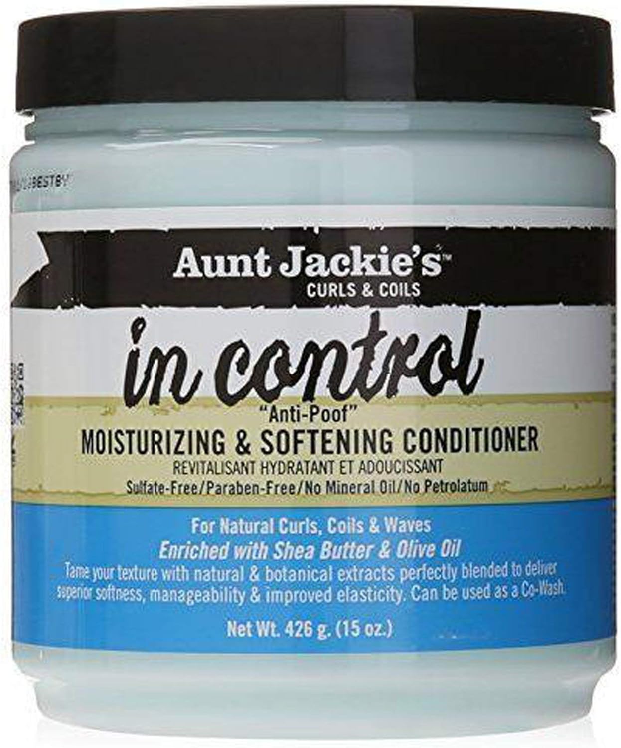 Aunt Jackie's in control 15oz - "Anti-Poof" Moisturizing & Softening Conditioner