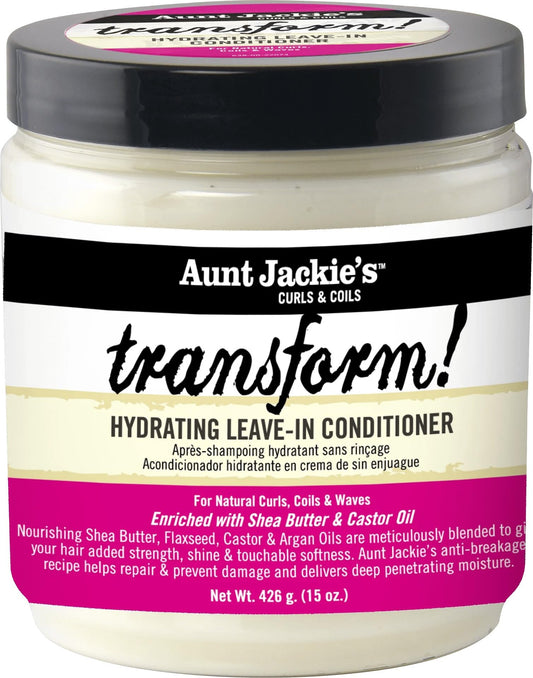 Aunt Jackie Transform! Hydrating Leave-in Conditioner 15oz, white