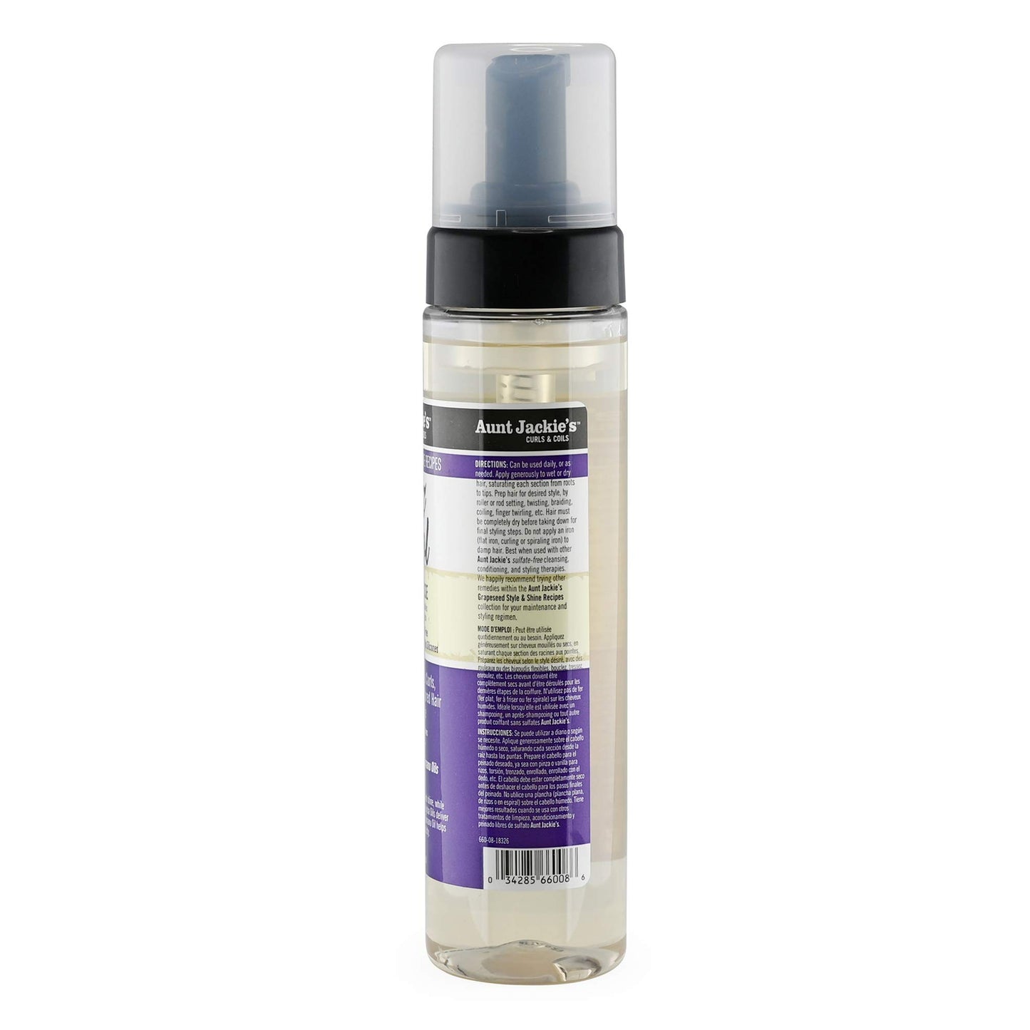 Aunt Jackie's Grapeseed Frizz Patrol Setting Mousse 8.5oz