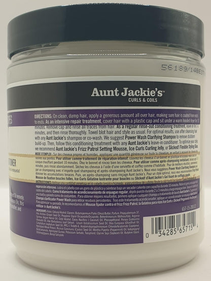 Aunt Jackie's Grapeseed Power Wash Shampoo 355ml with Rescued Recovery Conditioner 426g