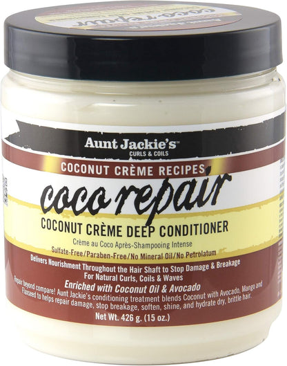 Aunt Jackies Coconut Creme Coco Repair Mousses, 436 ml