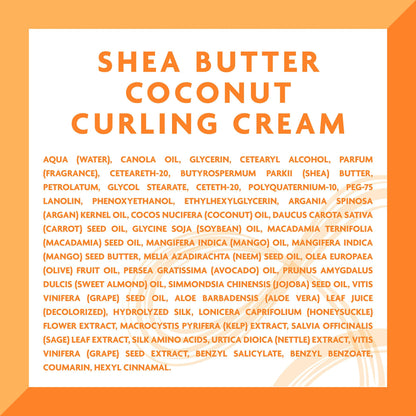 Cantu Shea Butter For Natural Hair Coconut Curling Cream, 340g