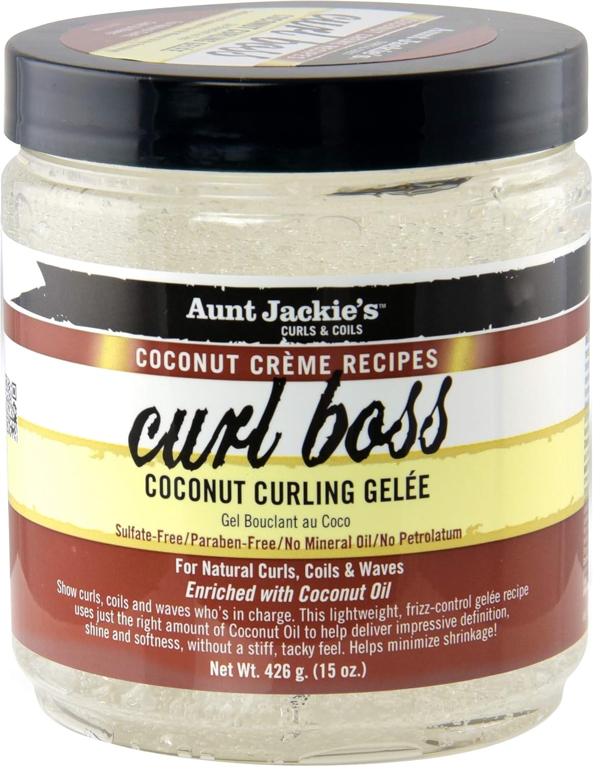 Aunt Jackies Coconut Creme Curl Boss Curling Glee Mousses, 426 g