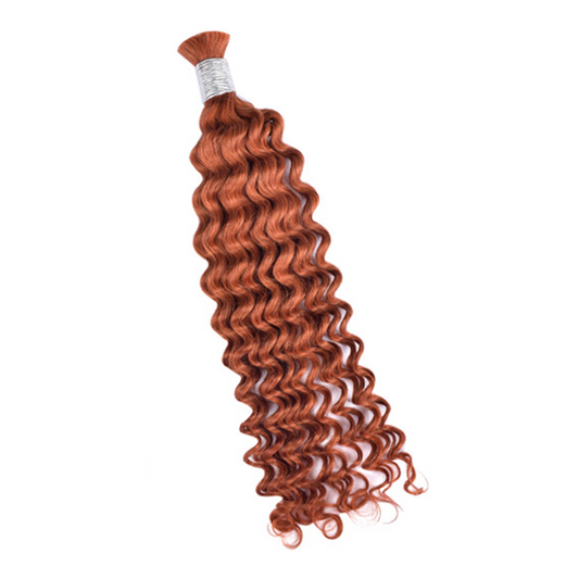 Premium Deep Wave Braiding Hair Extensions #33 Dark Auburn | 100% Human Hair