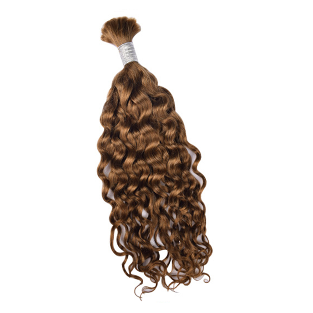 Premium Italy Curly Braiding Hair Extensions #30 Light Auburn | 100% Human Hair