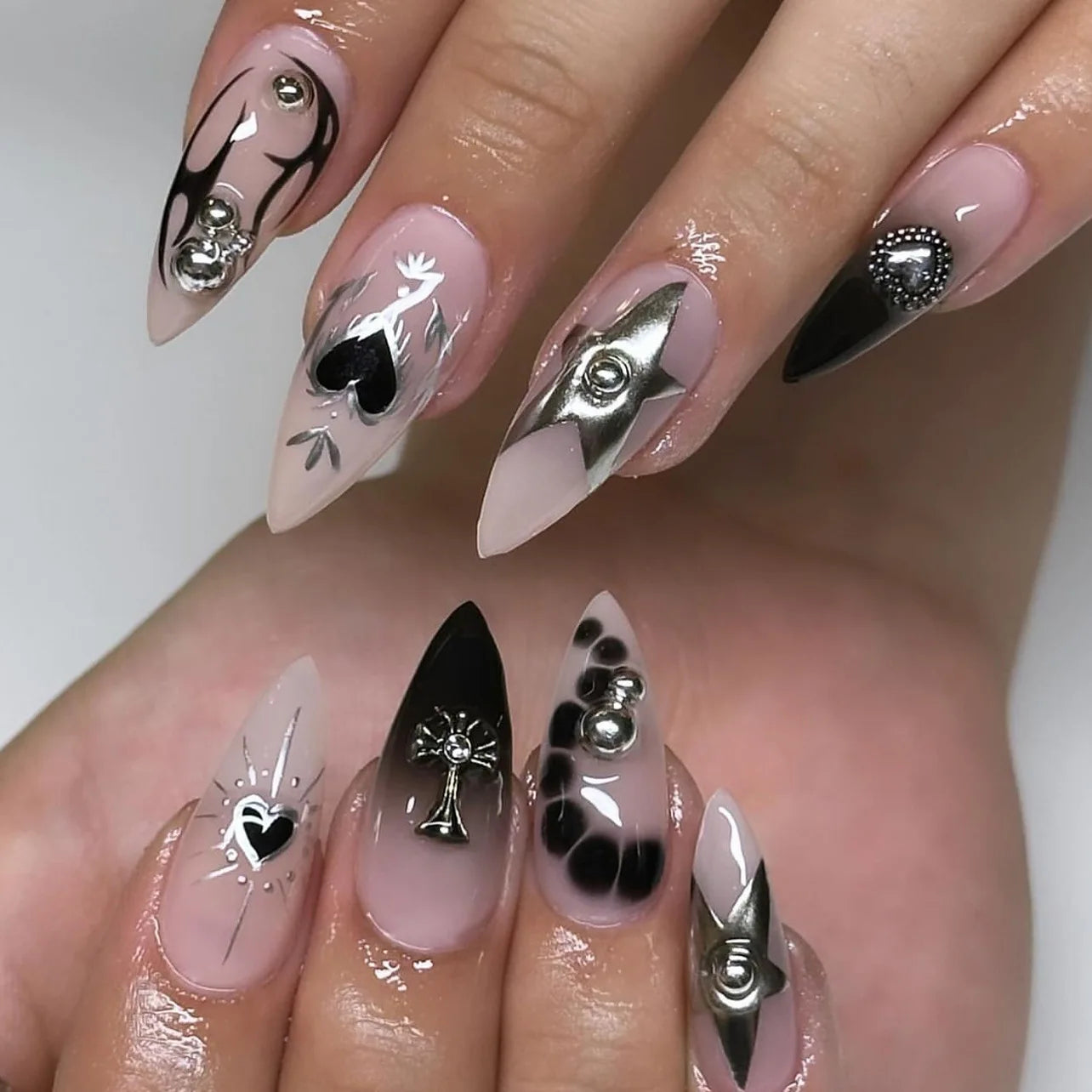 Opulent Celestial & Baroque Collection Press-On Nails