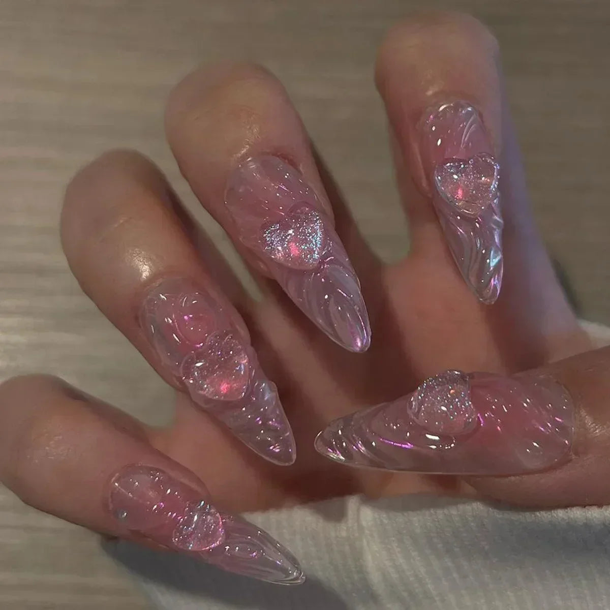 Mesmerizing Almond Diamond Collection Press-On Nails