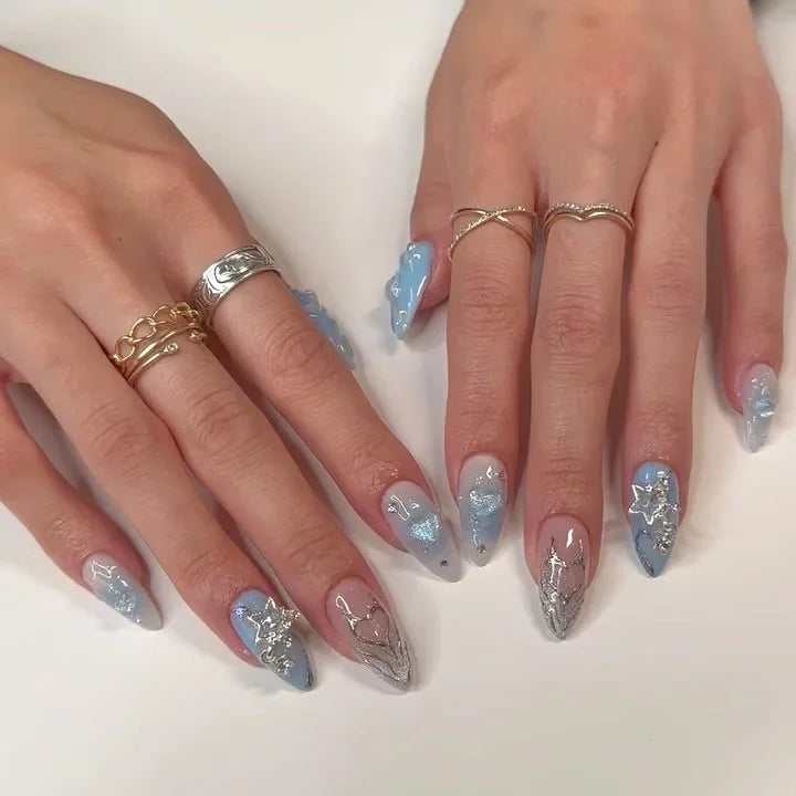 Mesmerizing Almond Diamond Collection Press-On Nails