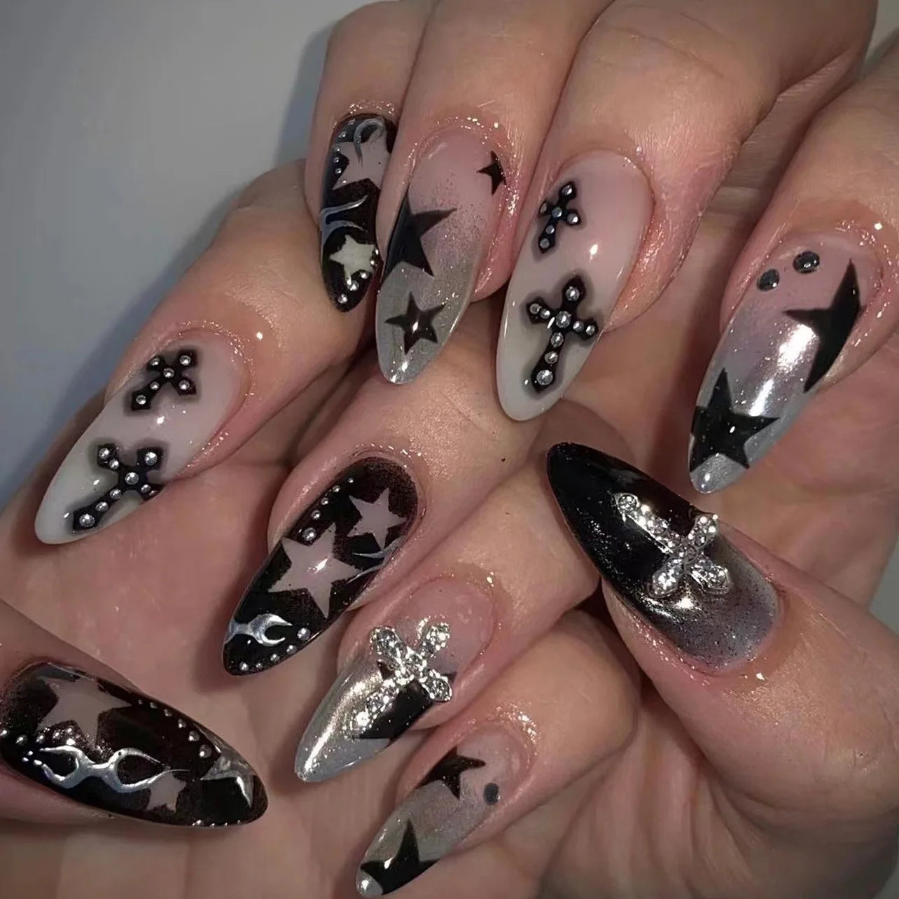 Opulent Celestial & Baroque Collection Press-On Nails