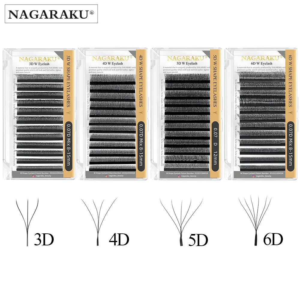 Premium W-Shape Automatic Flowering Eyelash Extensions