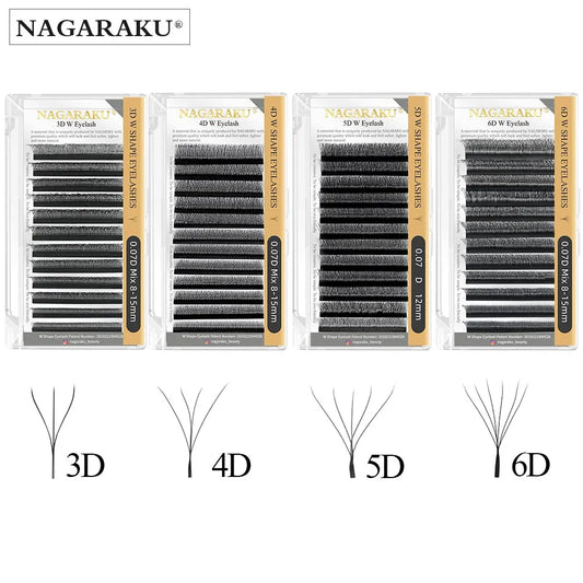 Premium W-Shape Automatic Flowering Eyelash Extensions