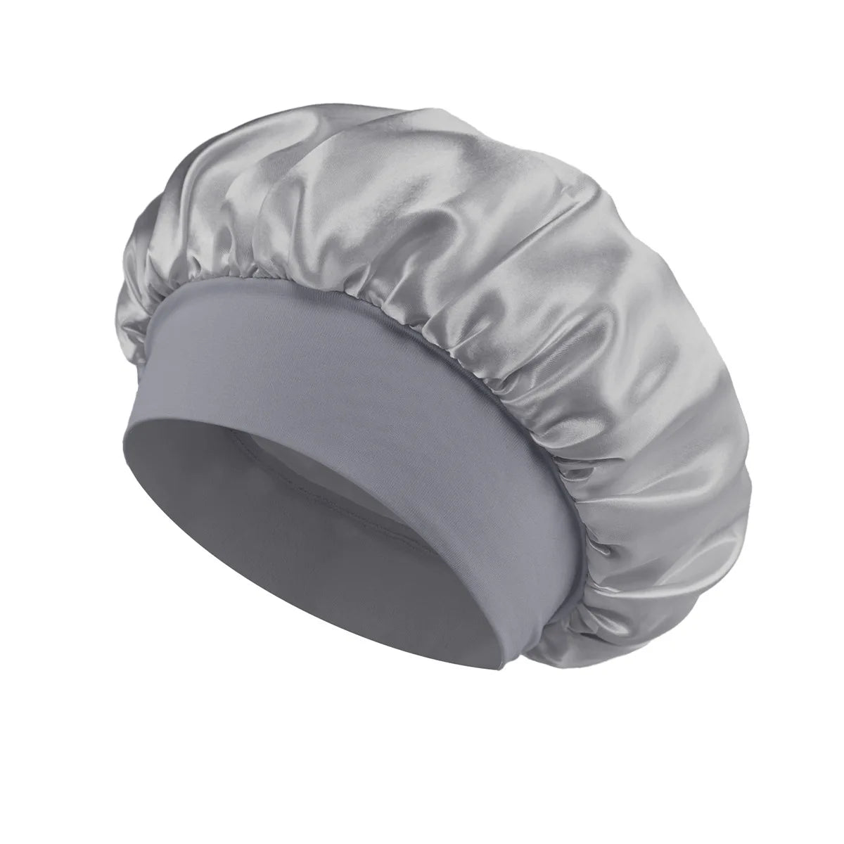 Luxury Satin Sleep Bonnet with Wide Brim - Hair Protection Cap