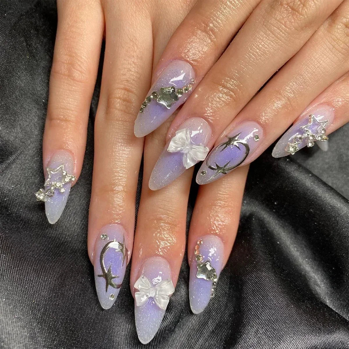 Mesmerizing Almond Diamond Collection Press-On Nails