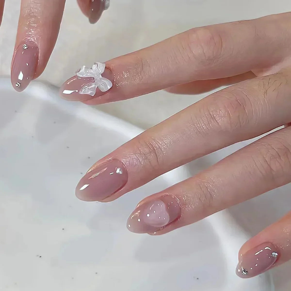 Mesmerizing Almond Diamond Collection Press-On Nails