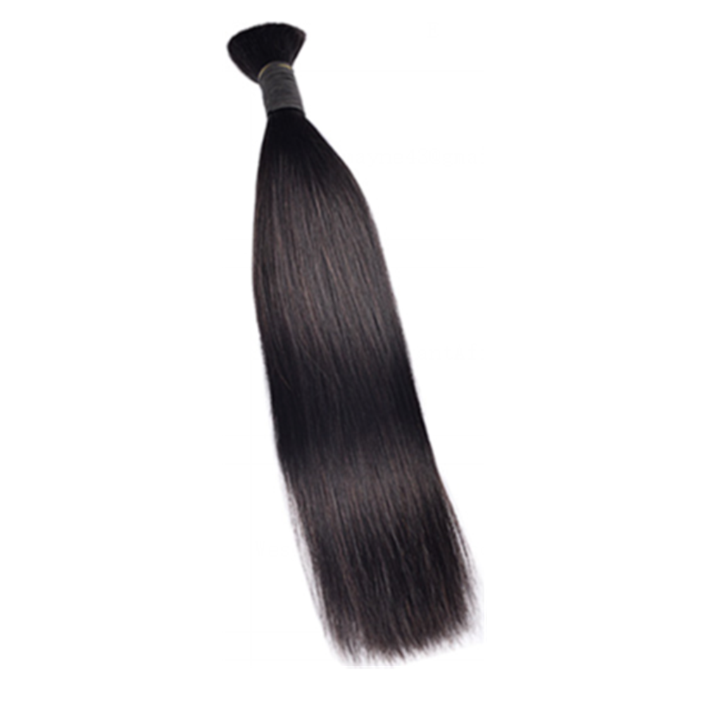 Premium Straight Braiding Hair Extensions #1B Natural Black | 100% Human Hair